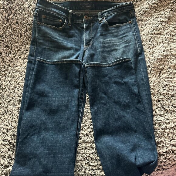 Women's Navy and Blue Jeans - Picture 1 of 3